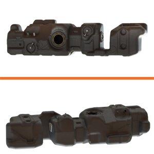 Ford F-250 Fuel Tank - Titan Fuel Tanks - XXL Mid-Ship 55 Gallon - Black - `17-`24